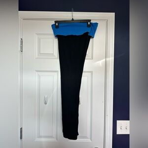 Blue and Black Women’s Yoga Pants